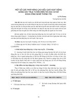 Một số giải pháp nâng cao hiệu quả hoạt động giảng dạy trực tuyến môn Tin học cơ sở Khoa Công nghệ thông tin