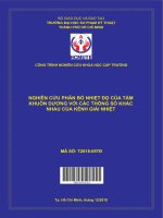 Nghiên cứu phân bố nhiệt độ của tấm khuôn dương với các thông số khác nhau của kênh giải nhiệt 