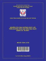 Nghiên cứu ảnh hưởng xoáy lốc trên đường ống nạp đến hiệu suất động cơ xe máy 
