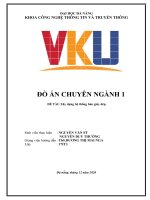 ĐỒ ÁN CHUYÊN NGÀNH 1 ĐỀ TÀI: Xây dựng hệ thống bán giày dép Giảng viên hướng dẫn : ThS. DƯƠNG THỊ MAI NGA