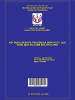 Xây dựng website tìm kiếm địa điểm thú y, cửa hàng dịch vụ chăm sóc thú cưng 