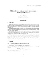 Một số bất đẳng thức hình học trong tam giác