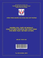 Nghiên cứu, thiết kế module củng cố kiến thức các bài tập thực hành cho môn thực tập may cơ bản 