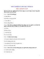 Trắc nghiệm lịch sử 6 mới ( có đáp án sách chân trời sáng tạo)