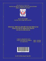 Tính toán, thiết kế, kiểm bền máy dập thép lò xo công suất 50 tấn trong dây chuyền sản xuất lưới sàng đá 