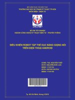 Điều khiển robot tập thể dục bằng giọng nói trên điện thoại android 