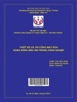 Thiết kế và thi công máy rửa dùng sóng siêu âm trong công nghiệp 
