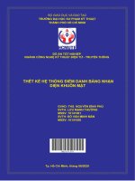 Thiết kế hệ thống điểm danh bằng nhận diện khuôn mặt 