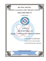 BÁO CÁO ĐỒ ÁN KỸ THUẬT SỐ ĐỀ TÀI: THIẾT KẾ MẠCH ĐẾM SẢN PHẨM