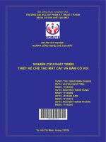 Nghiên cứu phát triển thiết kế chế tạo máy cắt và băm cỏ voi 