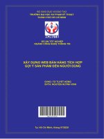 Xây dựng web bán hàng tích hợp gợi ý sản phẩm đến người dùng 