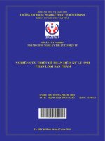 Nghiên cứu thiết kế phần mềm xử lý ảnh phân loại sản phẩm 