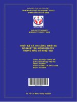 Thiết kế và thi công thiết bị đo nhịp tim, nồng độ oxy trong máu và nhiệt độ 