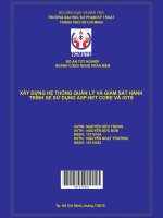 Xây dựng hệ thống quản lý và giám sát hành trình sử dụng ASP net core và iots 