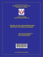 Tìm hiểu và xây dựng website bán khóa học với vuejs và laravel 