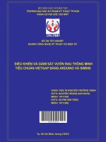 Điều khiển và giám sát vườn rau thông minh tiêu chuẩn vietgap bằng arduino và sim900 