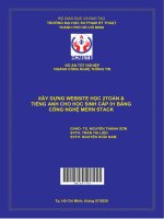 Xây dựng website học 2 toán  tiếng anh cho học sinh cấp 01 bằng công nghệ mern stack 