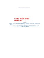 Dạy học gắn với sản xuất kinh  doanh tại địa phương thông qua chủ đề 