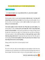 ÔN tập môn Luật doanh nghiệp (pháp luật chủ thể kinh doanh)