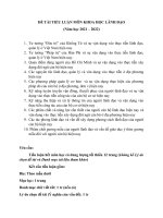 ĐỀ TÀI TIỂU LUẬN MÔN KHOA HỌC LÃNH ĐẠO