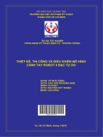 Thiết kế, thi công và điều khiển mô hình cánh tay robot 4 bậc tự do 