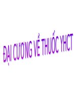 Bài giảng dược học cổ truyền - Đại cương y học cổ truyền