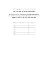 Tiểu luận phân tích và so sánh phương thức thanh toán chuyển tiền bằng điện, nhờ thu kèm chứng từ trả ngay và tín dụng chứng từ khi nhập khẩu hàng hóa 