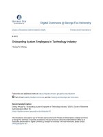 Luận văn Thạc sĩ Onboarding autism employees in technology industry