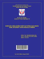 Giám sát, điều khiển thiết bị thông qua mạng GSM, internet dùng module SIM808 