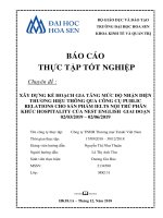 XÂY DỰNG KẾ HOẠCH GIA TĂNG MỨC ĐỘ NHẬN DIỆN THƯƠNG HIỆU THÔNG QUA CÔNG CỤ PUBLIC RELATIONS CHO SẢN PHẨM IELTS NỘI TRÚ PHÂN KHÚC HOSPITALITY CỦA NEST ENGLISH GIAI ĐOẠN 02032019 – 02062019