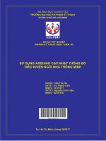 Sử dụng arduino điều khiển ngôi nhà thông minh 