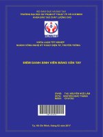 Điểm danh sinh viên bằng vân tay 