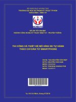 Thi công và thiết kế mô hình xe tự hành theo chỉ dẫn từ smartphone 