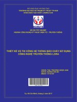 Thiết kế và thi công hệ thống báo cháy sử dụng công nghệ truyền thông lora 