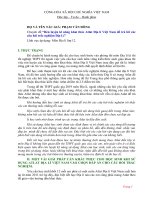 Chuyên đề “Rèn luyện kĩ năng khai thác Atlat Địa lí Việt Nam để trả lời cáccâu hỏi trắc nghiệm Địa Lí”Lĩnh vực áp dụng: Môn Địa lí lớp 12