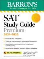 Preview Barrons SAT Study Guide Premium, 20212022 (Reflects the 2021 Exam Update) 7 Practice Tests and Interactive Online Practice with Automated Scoring by Sharon Weiner Green Ira K. Wolf Brian W. Stewart (2021)