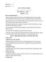 Giáo án ngữ văn 6 bộ kết nối tri thức với cuộc sống (kì 1, chuẩn) 