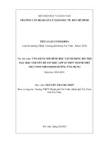 ỨNG DỤNG mô HÌNH học tập DI ĐỘNG hỗ TRỢ dạy học CHUYÊN đề TIN học lớp 10 THPT THÀNH PHỐ TRÀ VINH THEO ĐỊNH HƢỚNG ỨNG DỤNG 