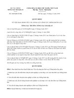 BAN HÀNH YÊU CẦU NĂNG LỰC LĨNH VỰC CHỐNG