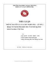 TIỂU LUẬN NHỮNG NGUYÊN LÝ CỦA CHỦ NGHĨA MÁC – LÊ NIN 2 đề tài từ chaebol hàn quốc nhìn về mô hình tập đoàn kinh tế tư nhân ở việt nam 