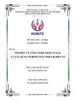 TÌM HIỂU VỀ CÔNG NGHỆ MERN STACK VÀ XÂY DỰNG WEBSITE BÁN THIẾT BỊ ĐIỆN TỬ 