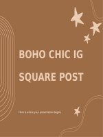 Boho Chic IG Square Post by Slidesgo