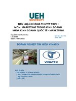 Tiểu luận cuối kỳ - Marketing trong kinh doanh (1)