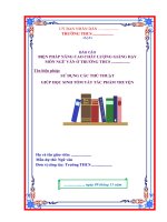 Báo cáo biện pháp giáo dục hiệu quả môn ngữ văn 9 (thuyết trình thi giáo viên giỏi) 