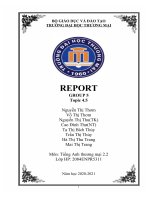 Tiếng Anh Thương Mại 2.2 Topic Plain english report writing