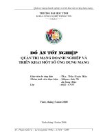 Quản trị mạng doanh nghiệp và triển khai một số ứng dụng mạng  