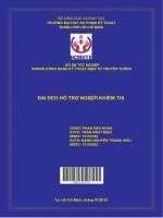 (Luận văn thạc sĩ) đai đeo hỗ trợ người khiếm thị 