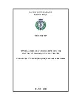 (Khóa luận) đánh giá hiệu quả vinorelbine điều trị ung thư vú giai đoạn tái phát di căn 