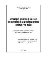 Góp phần tìm hiểu sự có mặt của hợp chất alcaloit và glycozit tim ở một số loài cây thuốc trong họ trúc đào trên địa bàn thành phố vinh   nghệ an  
