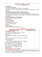 Giáo án tự nhiên và xã hội lớp 1 sách chân trời sáng tạo